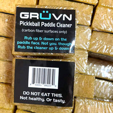Load image into Gallery viewer, Pickleball paddle cleaner eraser for carbon fiber paddles GRUVN
