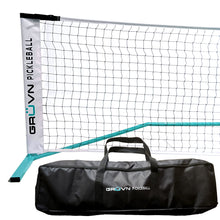 Load image into Gallery viewer, GRUVN portable pickleball net with bag blue
