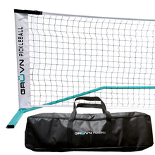 Load image into Gallery viewer, GRUVN portable pickleball net with bag blue