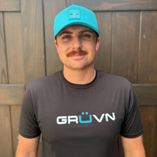 Load image into Gallery viewer, GRUVN snapback hate teal blue pickleball