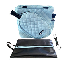 Load image into Gallery viewer, GRUVN pickleball tote bag women's racket racquet bag blue