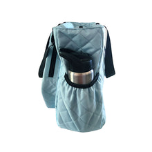Load image into Gallery viewer, GRUVN pickleball tote bag water bottle holder women's racket racquet bag blue