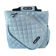 Load image into Gallery viewer, GRUVN pickleball tote bag women's racket racquet bag blue