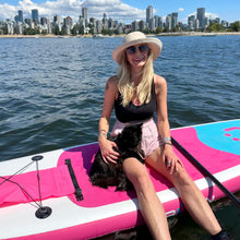Load image into Gallery viewer, SUP Inflatable Paddle Board Package pink blue10'6 x 33 All Around Round Nose  iSUP GRUVN  cat