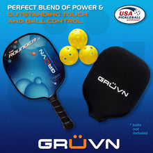Load image into Gallery viewer, Pickleball Paddle round Graphite GRUVN Rounder-G