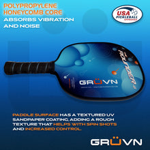Load image into Gallery viewer, Pickleball Paddle round Graphite GRUVN Rounder-G