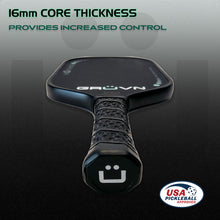Load image into Gallery viewer, 16mm thermoformed pickleball paddle GRUVN MUVN-16X mint
