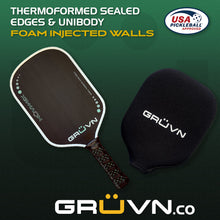 Load image into Gallery viewer, Thermoformed sealed edges pickleball paddle GRUVN MUVN-16X foam injected walls
