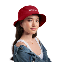 Load image into Gallery viewer, GRÜVN Bucket Hat - White Logo (4 Colors) - red
