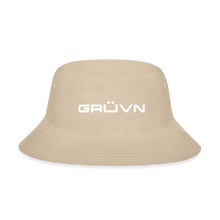 Load image into Gallery viewer, GRÜVN Bucket Hat - White Logo (4 Colors) - cream
