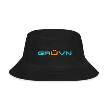 Load image into Gallery viewer, GRÜVN Bucket Hat - Teal Blue & Orange Logo (5 Colors) - black