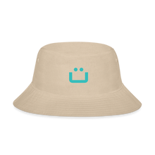 Load image into Gallery viewer, GRÜVN Bucket Hat - Teal Blue & Smile (5 Colors) - cream