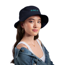 Load image into Gallery viewer, GRÜVN Bucket Hat - LIVE IT - Teal Blue (5 Colors) - navy
