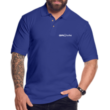 Load image into Gallery viewer, GRÜVN Men's Pique Polo Shirt - 3 Colors - royal blue