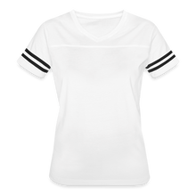 Load image into Gallery viewer, GRÜVN Women’s Vintage Sport T-Shirt - Dillon on back - white/black