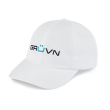 Load image into Gallery viewer, GRUVN sport hat running hats white performance dri fit hat