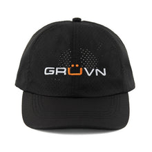 Load image into Gallery viewer, GRUVN sport hat running hat performance caps black