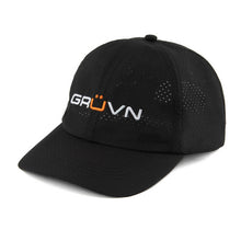 Load image into Gallery viewer, GRUVN sport hat running hat performance caps black
