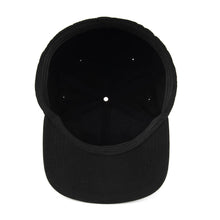 Load image into Gallery viewer, GRUVN black fitted hat cap