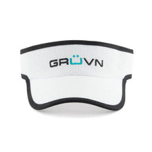Load image into Gallery viewer, GRUVN visor for women and men white with black trim