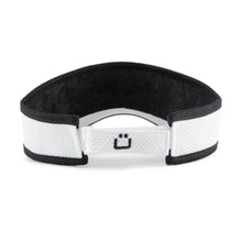 Load image into Gallery viewer, GRUVN visor for women and men white with black trim