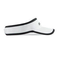 Load image into Gallery viewer, GRUVN visor for women and men white with black trim