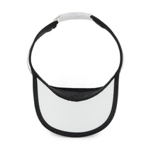 Load image into Gallery viewer, GRUVN visor for women and men white with black trim