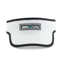 Load image into Gallery viewer, Visor GRUVN white with black trim for women and men