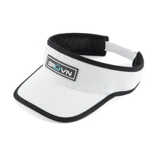 Load image into Gallery viewer, Visor GRUVN white with black trim for women and men