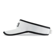 Load image into Gallery viewer, Visor GRUVN white with black trim for women and men