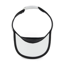 Load image into Gallery viewer, Visor GRUVN white with black trim for women and men
