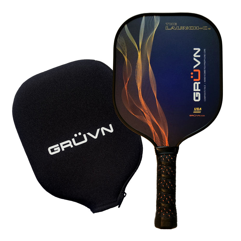 Composite Pickleball Paddle 13mm Fiberglass GRUVN The LaunchC13 GRÜVN