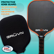 Load image into Gallery viewer, Carbon fiber pickleball paddle edge guard 13mm standard GRUVN RAW-13S