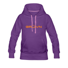 Load image into Gallery viewer, GRÜVN Women’s Premium Hoodie - Orange - purple
