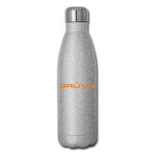 Load image into Gallery viewer, GRÜVN Insulated Stainless Steel Water Bottle - Orange (3 Styles) - silver glitter