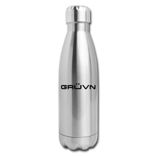 Load image into Gallery viewer, GRÜVN Insulated Stainless Steel Water Bottle - Black Logo (5 Styles) - silver