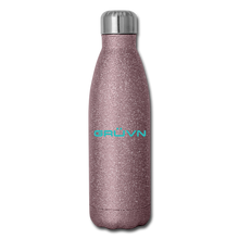 Load image into Gallery viewer, GRÜVN Insulated Stainless Steel Water Bottle - Blue Logo (5 Styles) - pink glitter