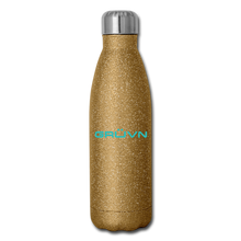 Load image into Gallery viewer, GRÜVN Insulated Stainless Steel Water Bottle - Blue Logo (5 Styles) - gold glitter