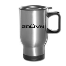 Load image into Gallery viewer, GRÜVN Travel Mug - Black - silver