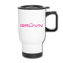 Load image into Gallery viewer, GRÜVN Travel Mug - Pink - white