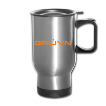 Load image into Gallery viewer, GRÜVN Travel Mug - Orange - silver
