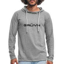 Load image into Gallery viewer, GRÜVN Unisex Lightweight Terry Hoodie - Black - heather gray
