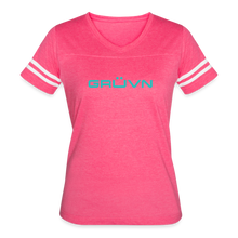 Load image into Gallery viewer, GRÜVN Women’s Vintage Sport T-Shirt - Blue (7 Colors) - vintage pink/white