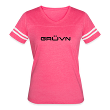 Load image into Gallery viewer, GRÜVN Women’s Vintage Sport T-Shirt - Black (7 Colors) - vintage pink/white