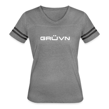 Load image into Gallery viewer, GRÜVN Women’s Vintage Sport T-Shirt - White (7 Colors) - heather gray/charcoal