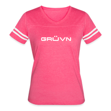 Load image into Gallery viewer, GRÜVN Women’s Vintage Sport T-Shirt - White (7 Colors) - vintage pink/white