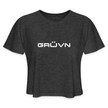 Load image into Gallery viewer, GRÜVN Women's Cropped T-Shirt (Suarez on back) - 3 Colors - deep heather