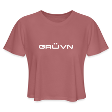 Load image into Gallery viewer, GRÜVN Women's Cropped T-Shirt (Suarez on back) - 3 Colors - mauve
