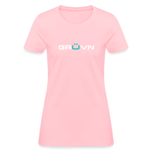 Load image into Gallery viewer, GRÜVN Women&#39;s T-Shirt - White &amp; Blue - pink
