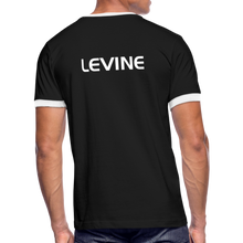 Load image into Gallery viewer, GRÜVN Men's Ringer T-Shirt - LEVINE - black/white